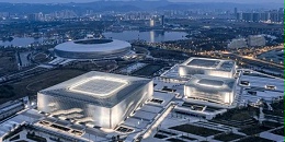 成都东安湖体育公园，形如“CPU”的新地标